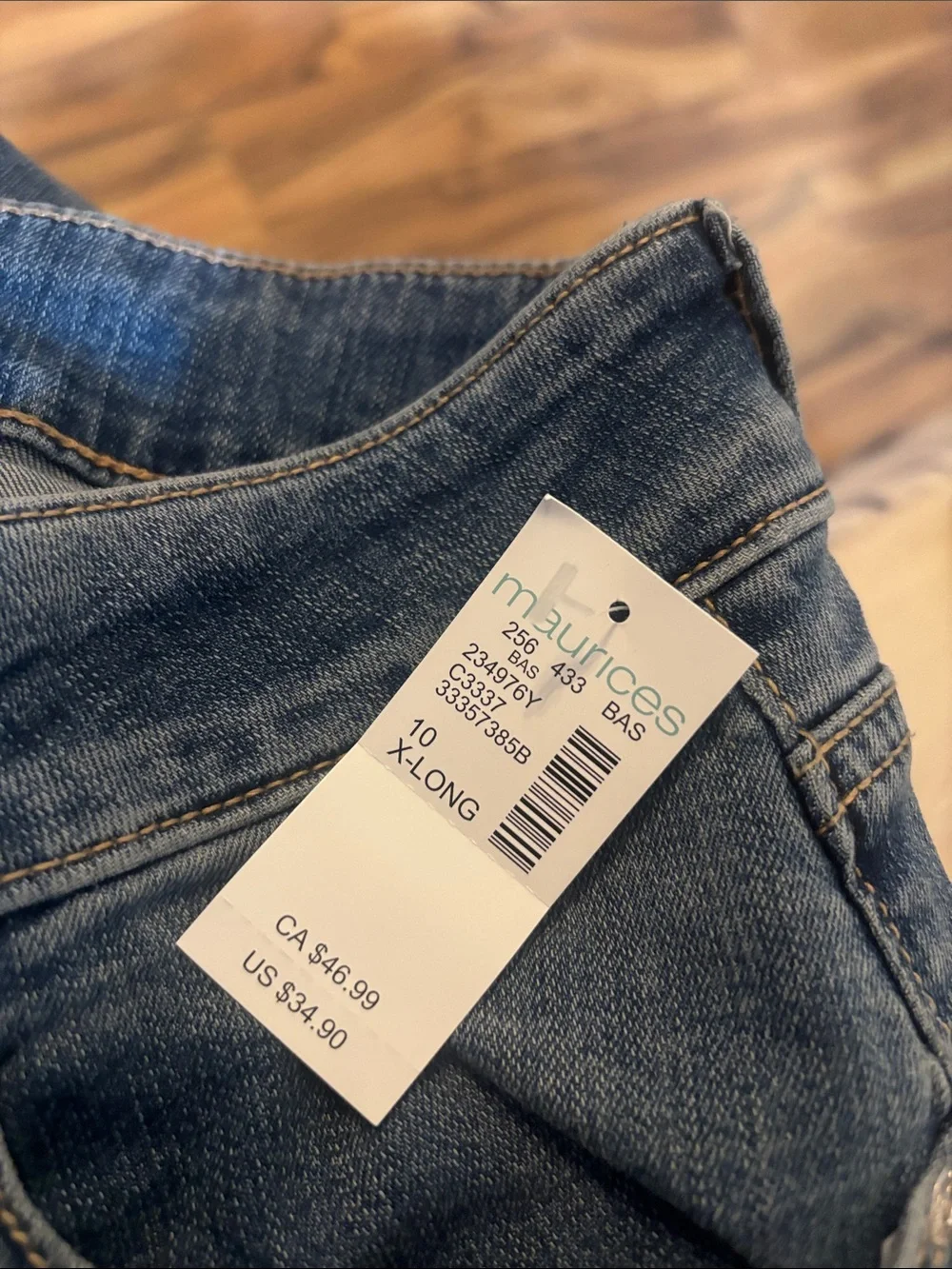 Maurice’s 10 x-long mid rise flare jeans NWT